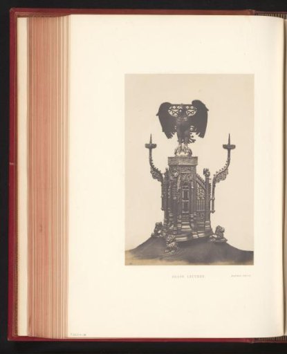 Lectern with an eagle by Hardman & Co. exhibited at the Great Exhibition of the Works of Industry of All Nations of 1851 in London