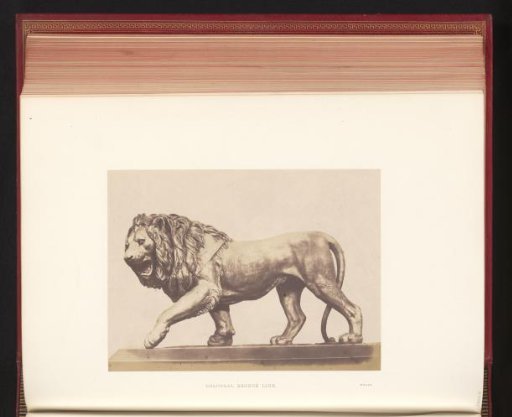 Bronze lion by Miller exhibited at the Great Exhibition of the Works of Industry of All Nations of 1851 in London