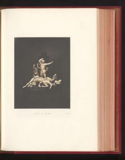 Silver sculpture of two fighting men by Hancock exhibited at the Great Exhibition of the Works of Industry of All Nations of 1851 in London