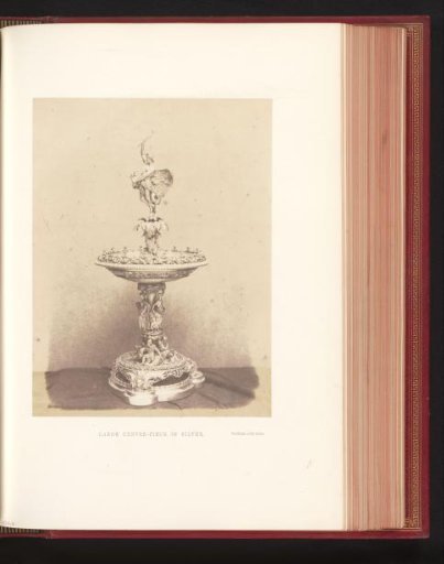 Silver table piece by Wagner and Sons exhibited at the Great Exhibition of the Works of Industry of All Nations of 1851 in London