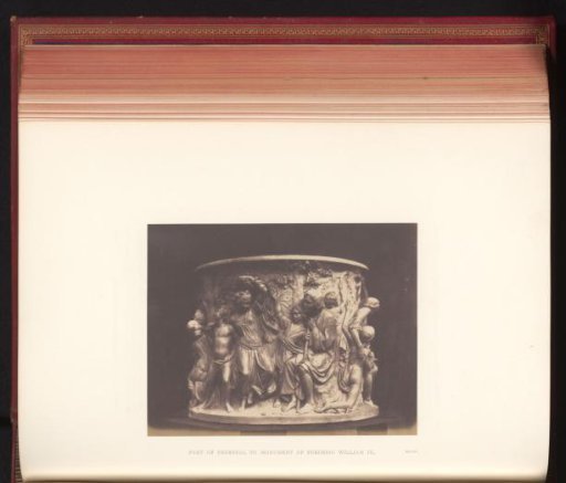 Pedestal of a monument for King Frederick William III of Prussia by Friedrich Drake, exhibited at the Great Exhibition of the Works of Industry of All Nations of 1851 in London