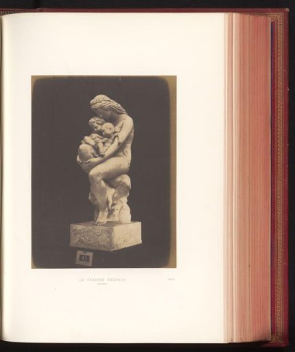 Sculpture of a woman with two children by Jean-Baptiste Joseph Debay, exhibited at the Great Exhibition of the Works of Industry of All Nations of 1851 in London
