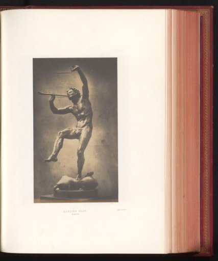 Sculpture of a dancing faun by Eugène-Louis Lequesne, exhibited at the Great Exhibition of the Works of Industry of All Nations of 1851 in London