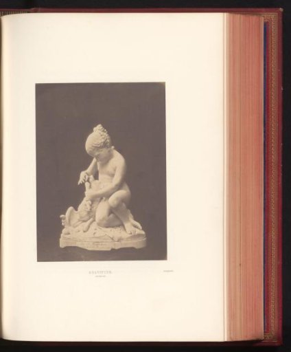 Sculpture of an allegory of gratitude by Giovanni Maria Benzoni, exhibited at the Great Exhibition of the Works of Industry of All Nations of 1851 in London