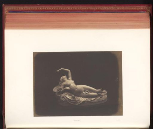 Sculpture of a reclining Psyche by Charles Auguste Fraikin, exhibited at the Great Exhibition of the Works of Industry of All Nations of 1851 in London