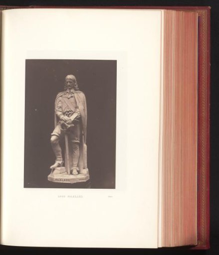 Statue by John Bell, representing Lord Falkland, exhibited at the Great Exhibition of the Works of Industry of All Nations of 1851 in London