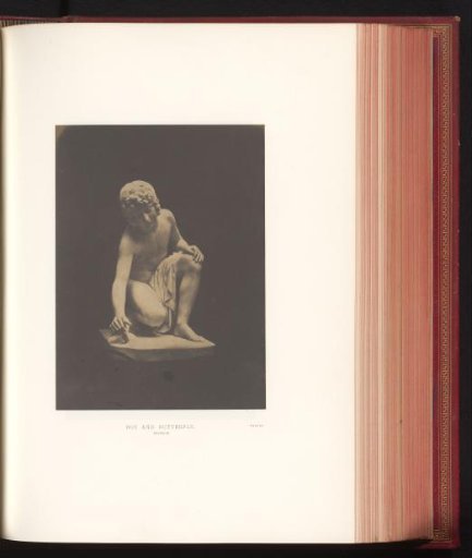 Sculpture of a boy and a butterfly by Frederick Thrupp, exhibited at the Great Exhibition of the Works of Industry of All Nations of 1851 in London