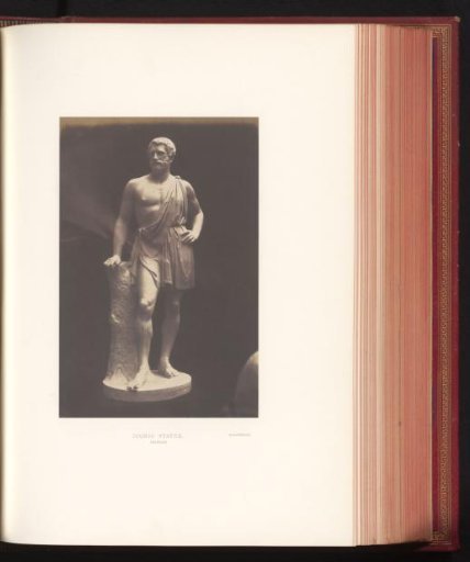 Sculpture of a man, possibly by Lawrence Macdonald, exhibited at the Great Exhibition of the Works of Industry of All Nations of 1851 in London