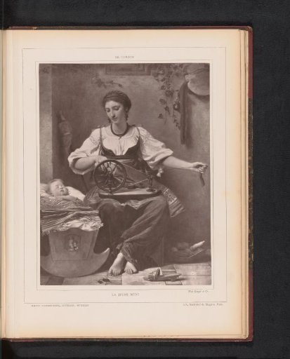 Reproduction of La jeune mère by Alfred de Curzon