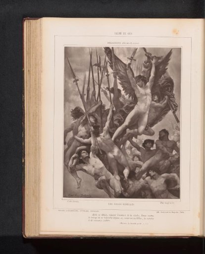 Reproduction of The Rebel Angels by Henri Eugène Delacroix