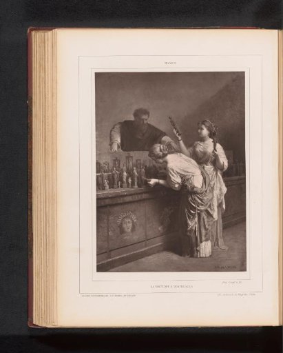 Reproduction of La Boutique à quatre sous by Jean-Louis Hamon