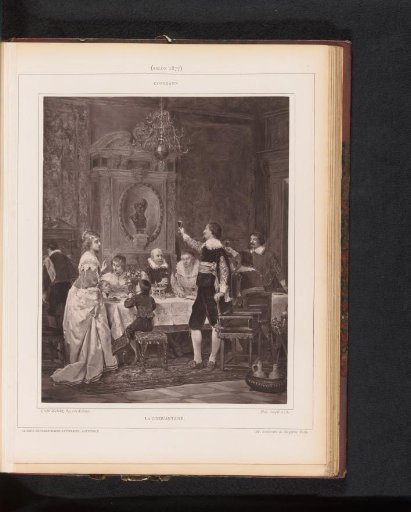 Reproduction of La cinquantaine by Herman Maurice Cossmann