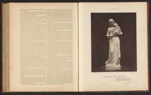 Sculpture by Jean Gautherin, depicting Clotilde de Surville