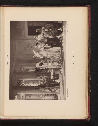 Photographic reproduction of the painting 'Le mamillare' by Gustave Boulanger