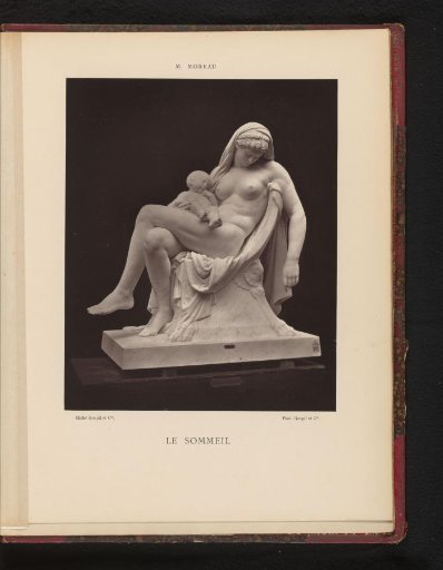 Sculpture 'Le sommeil' by Mathurin Moreau