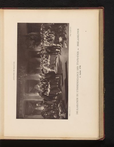 Photographic reproduction of the painting 'Declaration of Independence of the United States - Philadelphia, 4 July 1776' by Charles Édouard Armand-Dumaresq