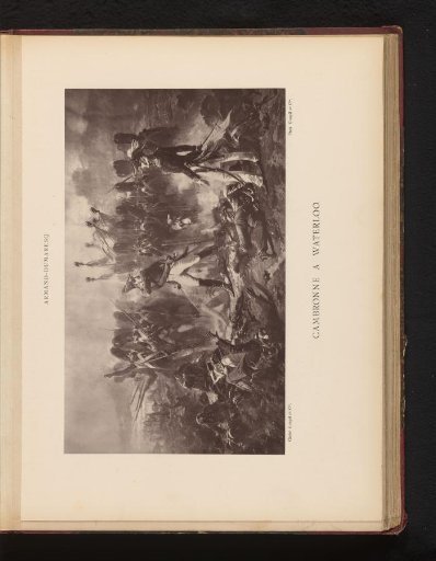 Photographic reproduction of the painting 'Cambronne at Waterloo' by Charles Édouard Armand-Dumaresq