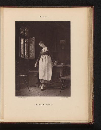 Photographic reproduction of the painting 'Le printemps' by Charles Marchal