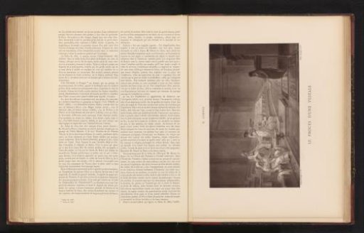 Photographic reproduction of the painting 'The Trial of a Vestal' by Louis Héctor Leroux