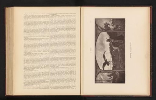 Photographic reproduction of the painting 'Saint Cuthbert' by Ernest-Ange Duez