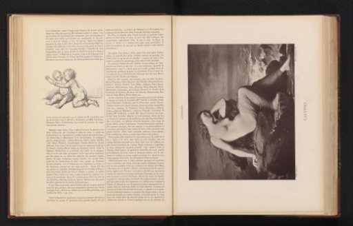 Photographic reproduction of the painting 'Calypso' by Henri Lehmann