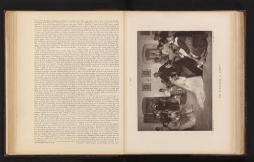 Photographic reproduction of the painting 'Un mariage à Capri' by Édouard Sain