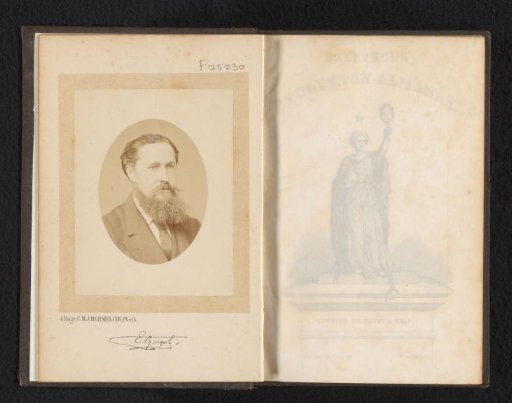 Portrait of Eugen Gugel, professor of fine architecture at the Polytechnic School Delft