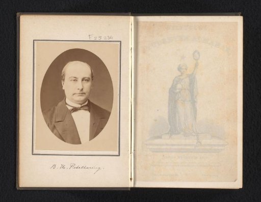Portrait of B.H. Pekelharing, Professor of Political Economy and Administrative Law at the Polytechnic School Delft
