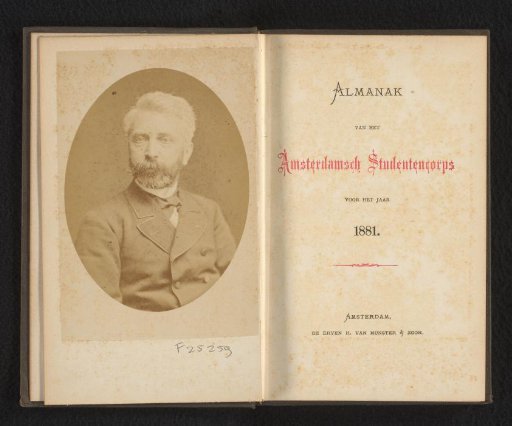 Portrait of an unknown professor at the University of Amsterdam