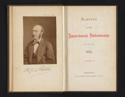 Portrait of B.J. Stokvis, Professor of Medicine at the University of Amsterdam