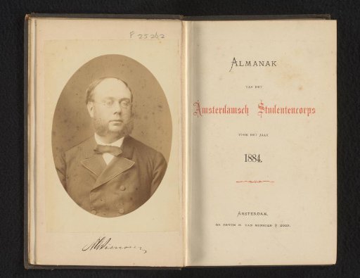 Portrait of N.G. Pierson, Professor of Law at the University of Amsterdam