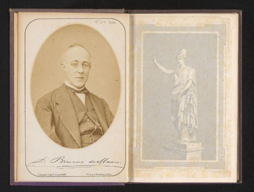 Portrait of David Bierens de Haan, professor of mathematics and natural sciences and rector magnificus of the University of Leiden 1872-1873