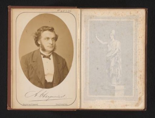 Portrait of Adriaan Heynsius, professor of medicine and rector magnificus of the University of Leiden 1874-1875