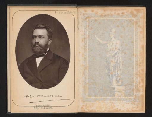 Portrait of A.E.J. Modderman, professor of law and rector magnificus of the University of Leiden 1878-1879