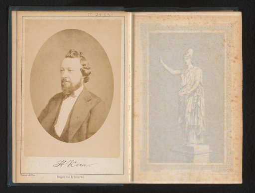Portrait of Hendrik Kern, professor of philosophy and literature and rector magnificus of the University of Leiden 1879-1880