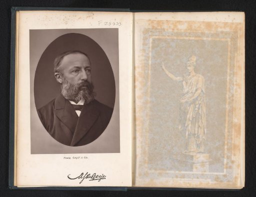 Portrait of Michael Jan de Goeje, professor and rector magnificus of the University of Leiden 1881-1882