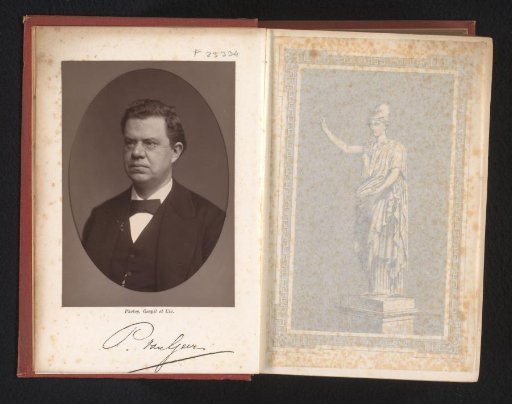Portrait of Pieter van Geer, professor of mathematics and natural sciences and rector magnificus of the University of Leiden 1882-1883