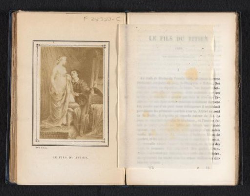 Photographic reproduction of the engraving Le fils du Titien