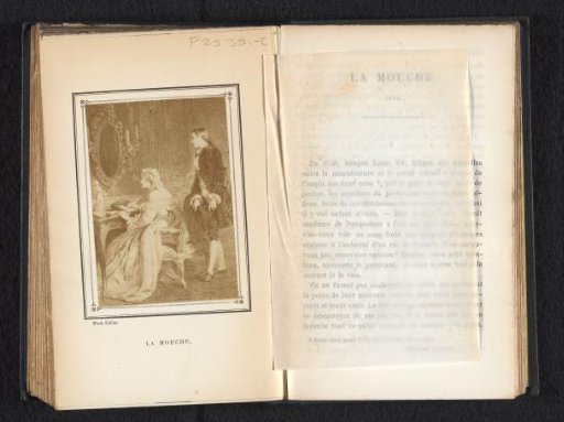 Photographic reproduction of the engraving La mouche