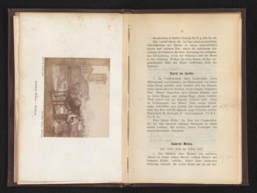 Photographic reproduction of a painting of a woman with a pack animal by Karel du Jardin
