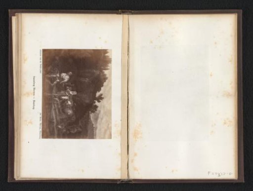Photographic reproduction of a painting of cattle wading through a river by Adriaen van de Velde