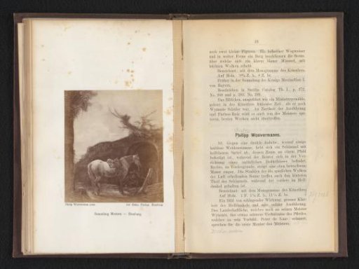 Photographic reproduction of a painting of a man resting beside his horse by Philips Wouwerman