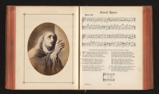 Photographic reproduction of a painting of Mary