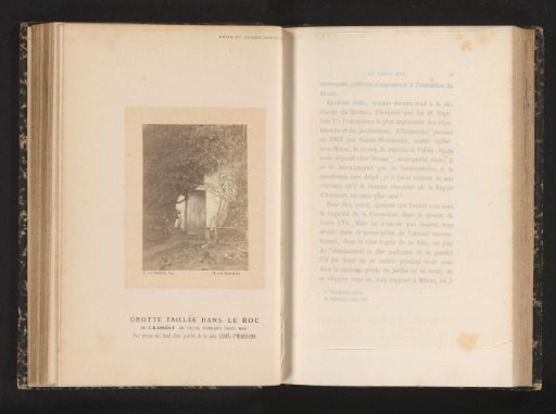 View of an artificial cave at Sainte-Menehould