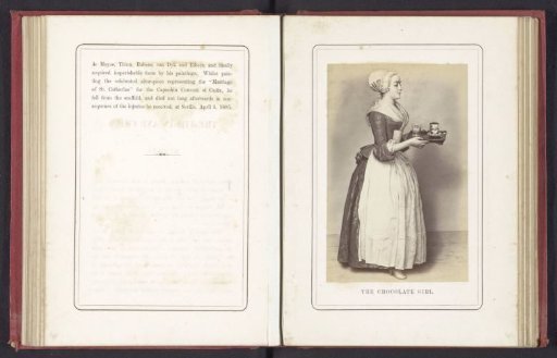 Photographic reproduction of the pastel La Belle Chocolatière by Jean-Etienne Liotard