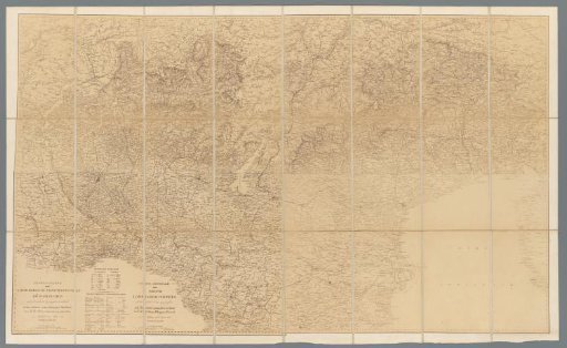 Photographic reproduction in 24 parts of a map of the Kingdom of Lombardy-Venice