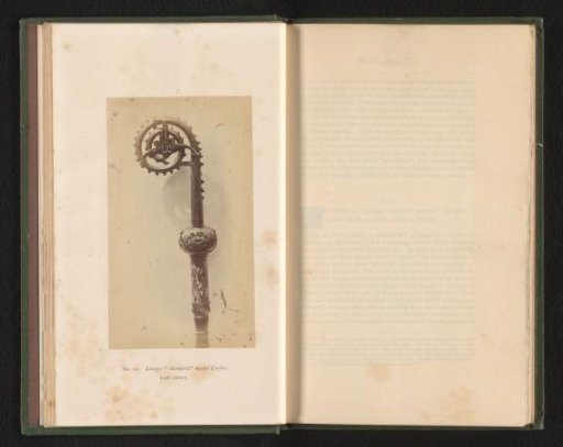 Part of an enamelled bishop's staff