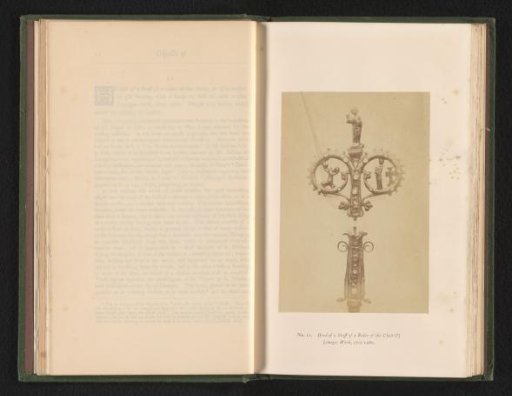 Part of an enamelled staff