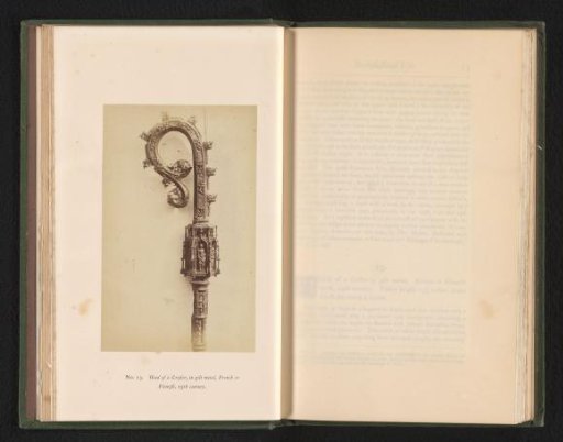 Part of a gilded bishop's staff