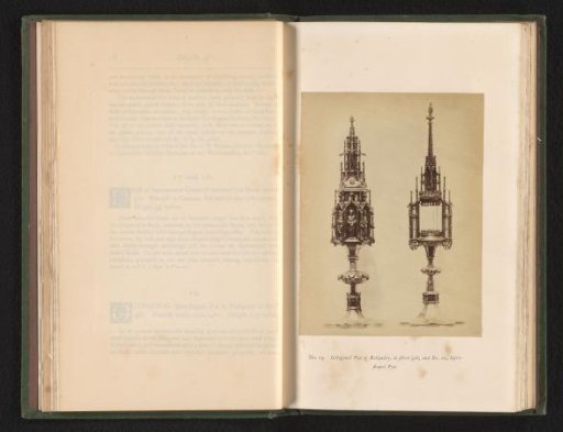 Two silvered reliquaries